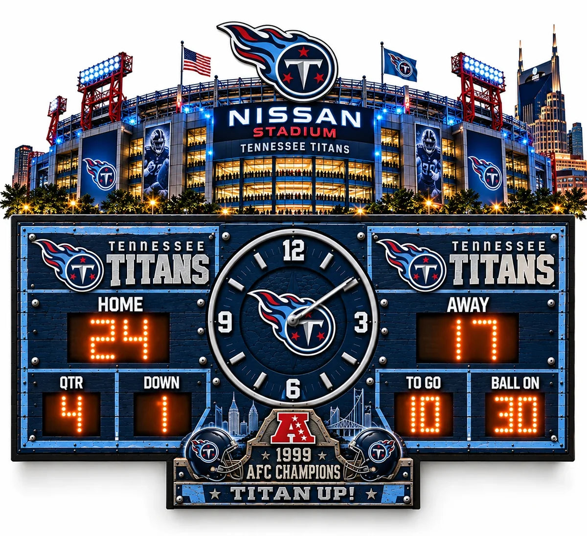 NFL Scoreboard Lamp