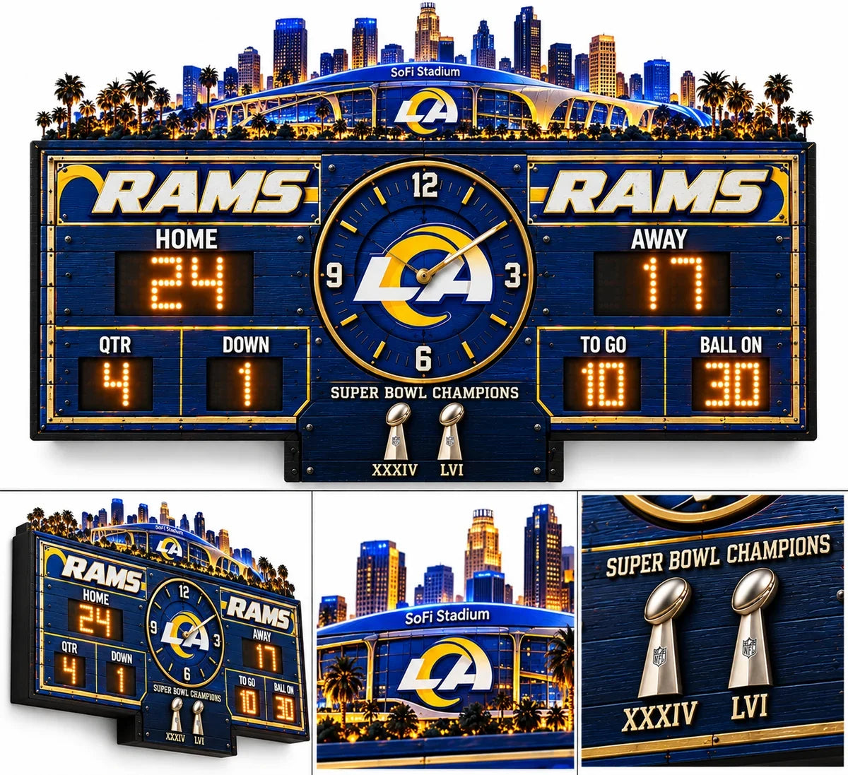 NFL Scoreboard Lamp