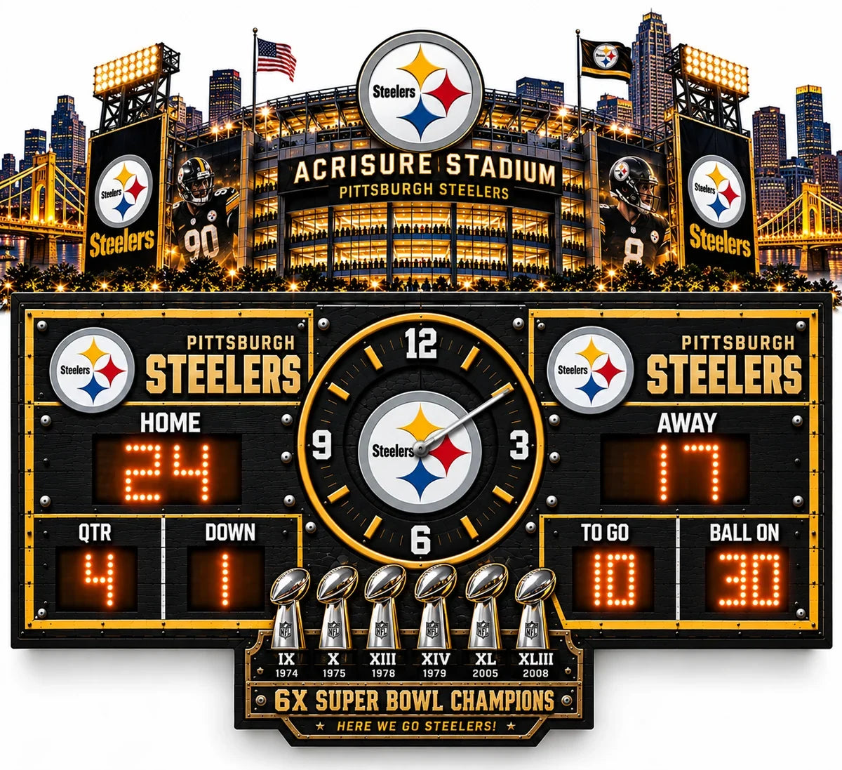 NFL Scoreboard Lamp