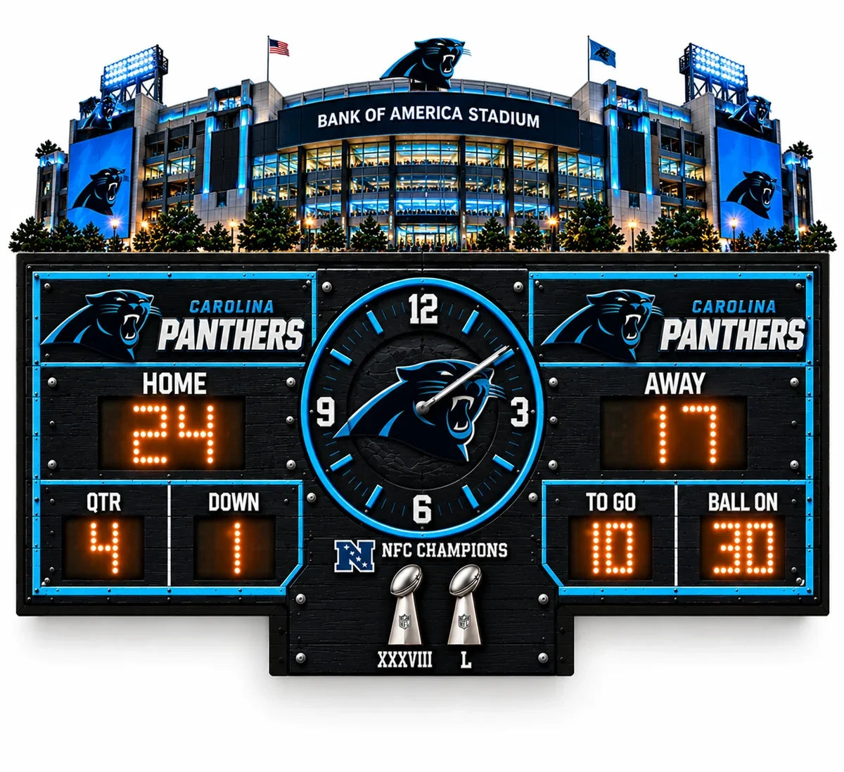 NFL Scoreboard Lamp