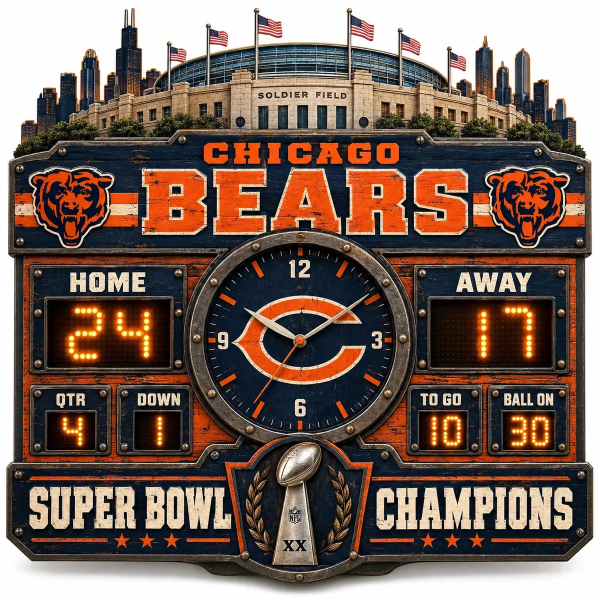 NFL Scoreboard Lamp